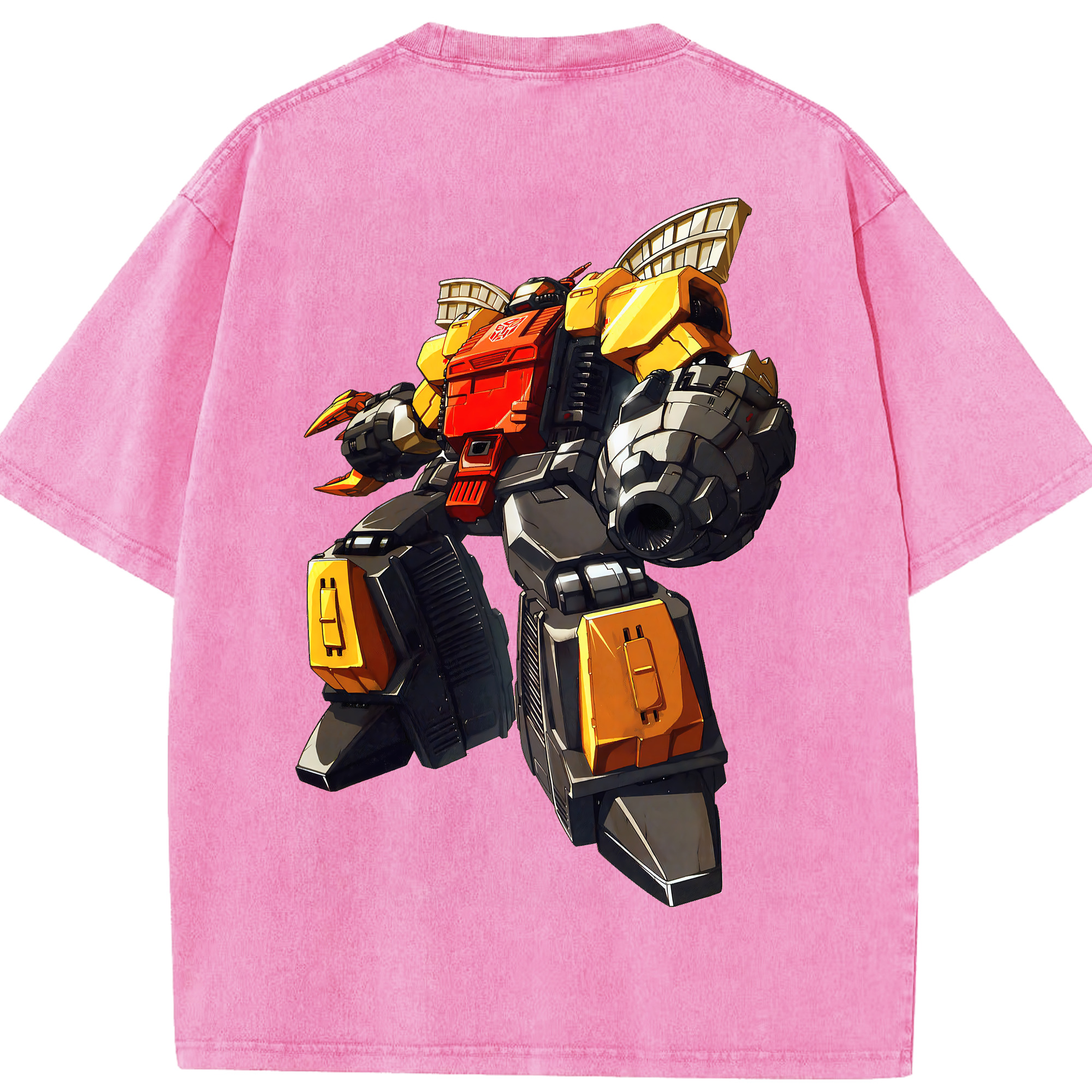 （画像用） Transformers トランスフォーマー 綿100% ヴィンテージ風 半袖Tシャツ（背面プリント）